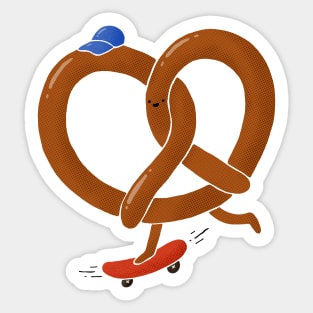 Pretzel Skate Sticker